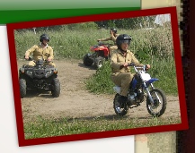 man op minibike