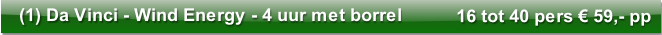 16 tot 40 pers € 59,- pp